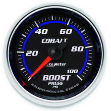 Load image into Gallery viewer, AutoMeter GAUGE, BOOST, 2 1/16&quot;, 100PSI, MECHANICAL, COBALT