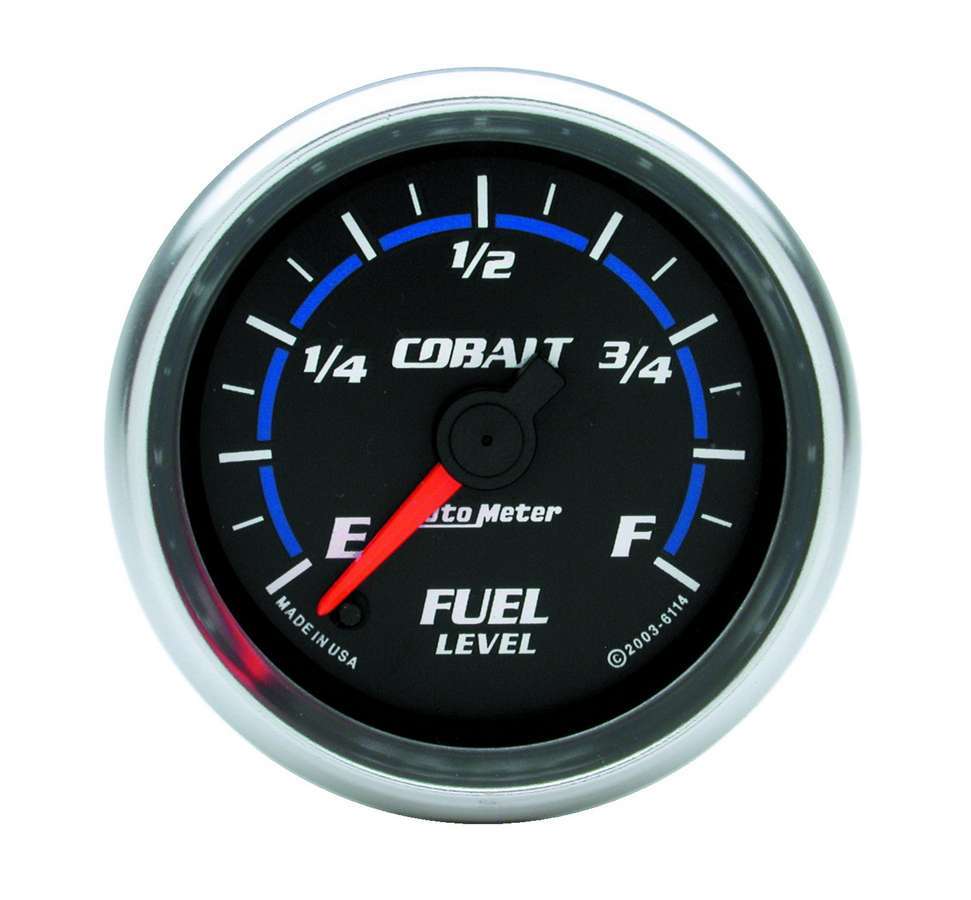 AutoMeter GAUGE, FUEL LEVEL, 2 1/16", 0-280O PROGRAMMABLE, COBALT