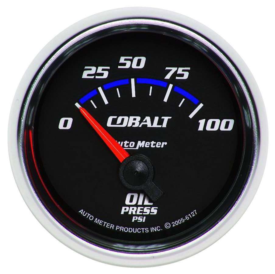 AutoMeter GAUGE, OIL PRESSURE, 2 1/16", 100PSI, ELECTRIC, COBALT