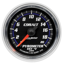 Cargar imagen en el visor de la galería, AutoMeter GAUGE, PYROMETER (EGT), 2 1/16&quot;, 2000?F, DIGITAL STEPPER MOTOR, COBALT