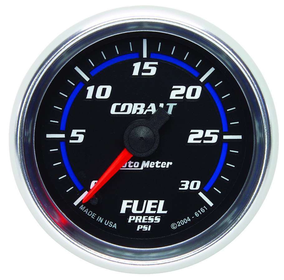 AutoMeter GAUGE, FUEL PRESSURE, 2 1/16", 30PSI, DIGITAL STEPPER MOTOR, COBALT