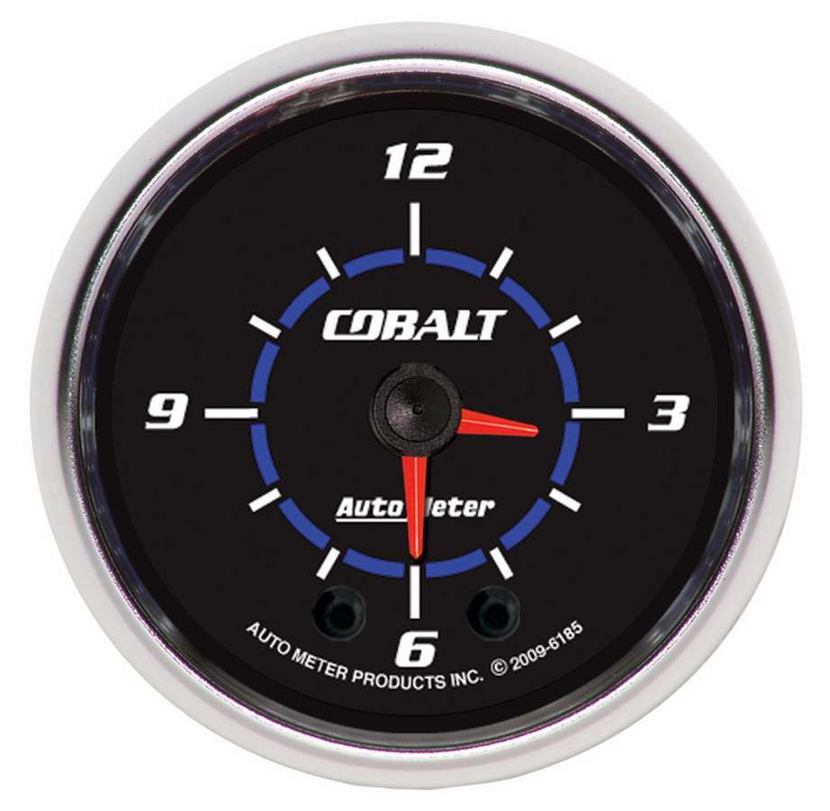 AutoMeter GAUGE, CLOCK, 2 1/16", 12HR, ANALOG, COBALT