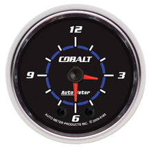 Load image into Gallery viewer, AutoMeter GAUGE, CLOCK, 2 1/16&quot;, 12HR, ANALOG, COBALT