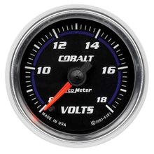 Load image into Gallery viewer, AutoMeter GAUGE, VOLTMETER, 2 1/16&quot;, 18V, DIGITAL STEPPER MOTOR, COBALT