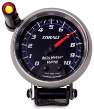 Load image into Gallery viewer, AutoMeter GAUGE, TACHOMETER, 3 3/4&quot;, 10K RPM, PEDESTAL W/ EXT. QUICK-LITE, COBALT