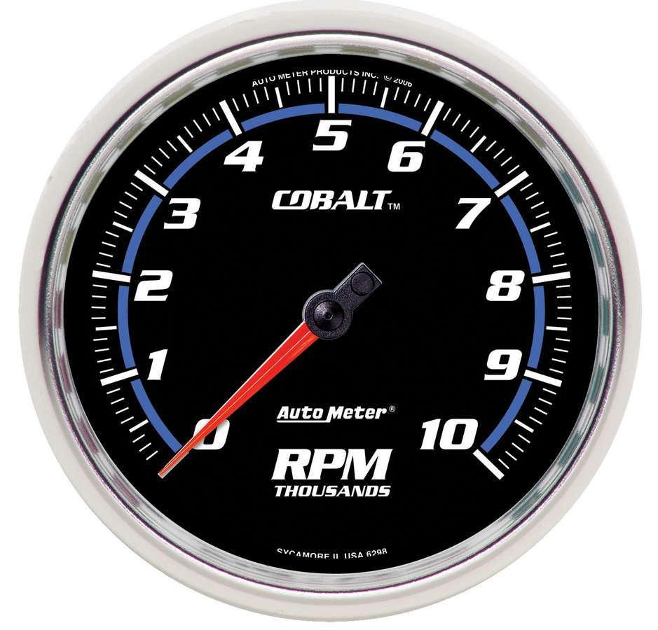 AutoMeter GAUGE, TACHOMETER, 5", 10K RPM, IN-DASH, COBALT