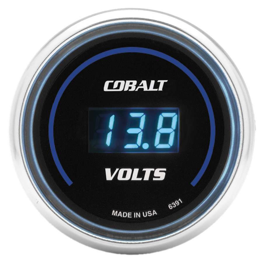 AutoMeter GAUGE, STEREO VOLTAGE, 2 1/16", 19V, DIGITAL, COBALT