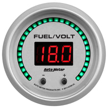 Load image into Gallery viewer, AutoMeter GAUGE, FUEL/VOLT, 2 1/16&quot; TWO CHANNEL, SELECTABLE, ULTRA-LITE ELITE DIGITAL