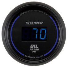 Load image into Gallery viewer, AutoMeter GAUGE, OIL PRESSURE, 2 1/16&quot;, 100PSI, DIGITAL, BLACK DIAL W/ BLUE LED