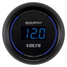 Load image into Gallery viewer, AutoMeter GAUGE, VOLTMETER, 2 1/16&quot;, 18V, DIGITAL, BLACK DIAL W/ BLUE LED