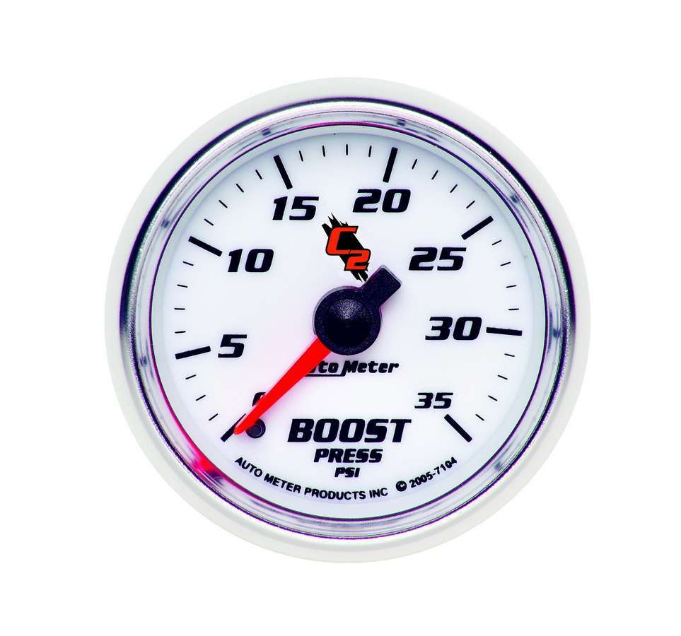 AutoMeter GAUGE, BOOST, 2 1/16", 35PSI, MECHANICAL, C2