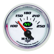 Cargar imagen en el visor de la galería, MEDIDOR DE TEMPERATURA DEL AGUA AutoMeter, 2 1/16&quot;, 100-250 °F, ELÉCTRICO, NV