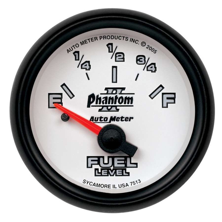 INDICADOR DE NIVEL DE COMBUSTIBLE AutoMeter, 2 1/16", 0OE A 90OF, ELEC, PHANTOM II