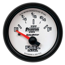 Cargar imagen en el visor de la galería, INDICADOR DE NIVEL DE COMBUSTIBLE AutoMeter, 2 1/16&quot;, 0OE A 90OF, ELEC, PHANTOM II