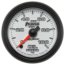 Load image into Gallery viewer, 2-1/16in P/S II Oil Pressure Gauge 0-100psi