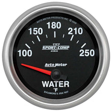 Cargar imagen en el visor de la galería, INDICADOR DE TEMPERATURA DEL AGUA AutoMeter, 2 5/8&quot;, 100-250 °F, ELÉCTRICO, SPORT-COMP II