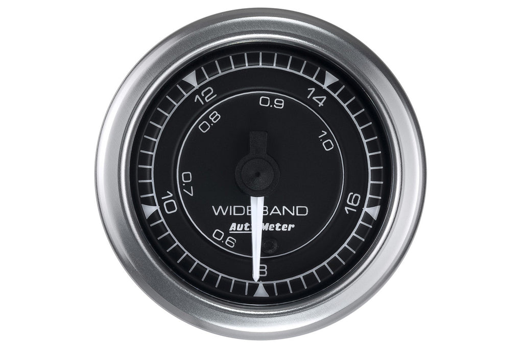 AutoMeter GAUGE, AIR/FUEL RATIO-WIDEBAND, ANALOG, 2 1/16", 8:1-18:1, STEPPER MOTOR, CHRONO