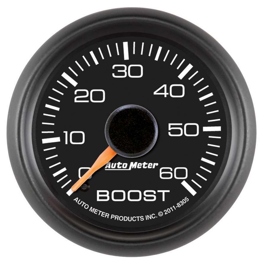 AutoMeter GAUGE, BOOST, 2 1/16" , 60PSI, MECHANICAL, GM FACTORY MATCH