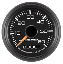 Load image into Gallery viewer, AutoMeter GAUGE, BOOST, 2 1/16&quot; , 60PSI, MECHANICAL, GM FACTORY MATCH