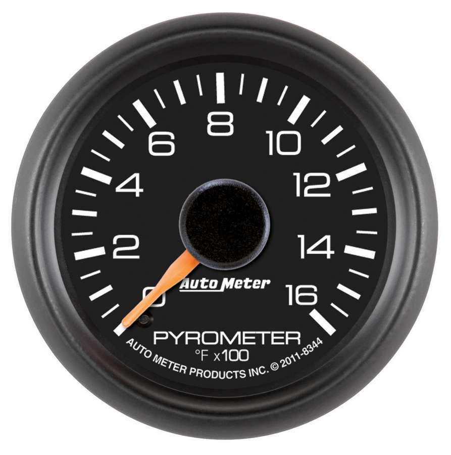 AutoMeter GAUGE, PYROMETER (EGT), 2 1/16", 1600 Degrees F, STEPPER MOTOR, GM FACTORY MATCH