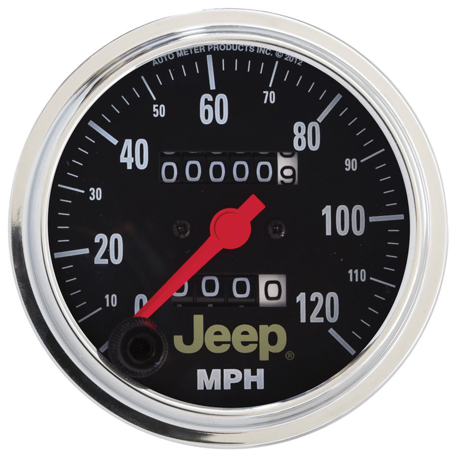 AutoMeter GAUGE, SPEEDOMETER, 3 3/8", 120MPH, MECHANICAL, JEEP