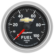 Cargar imagen en el visor de la galería, AutoMeter GAUGE, FUEL PRESS, 2 1/16&quot;, 100PSI, DIGITAL STEPPER MOTOR, CHEVY GOLD BOWTIE