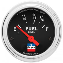 Cargar imagen en el visor de la galería, AutoMeter GAUGE, FUEL LEVEL, 2-1/16&quot;, 73 E/8-12 F, ELEC, MOPAR CLASSIC