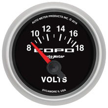 Load image into Gallery viewer, AutoMeter GAUGE, VOLTMETER, 2 1/16&quot;, 18V, ELECTRIC, COPO