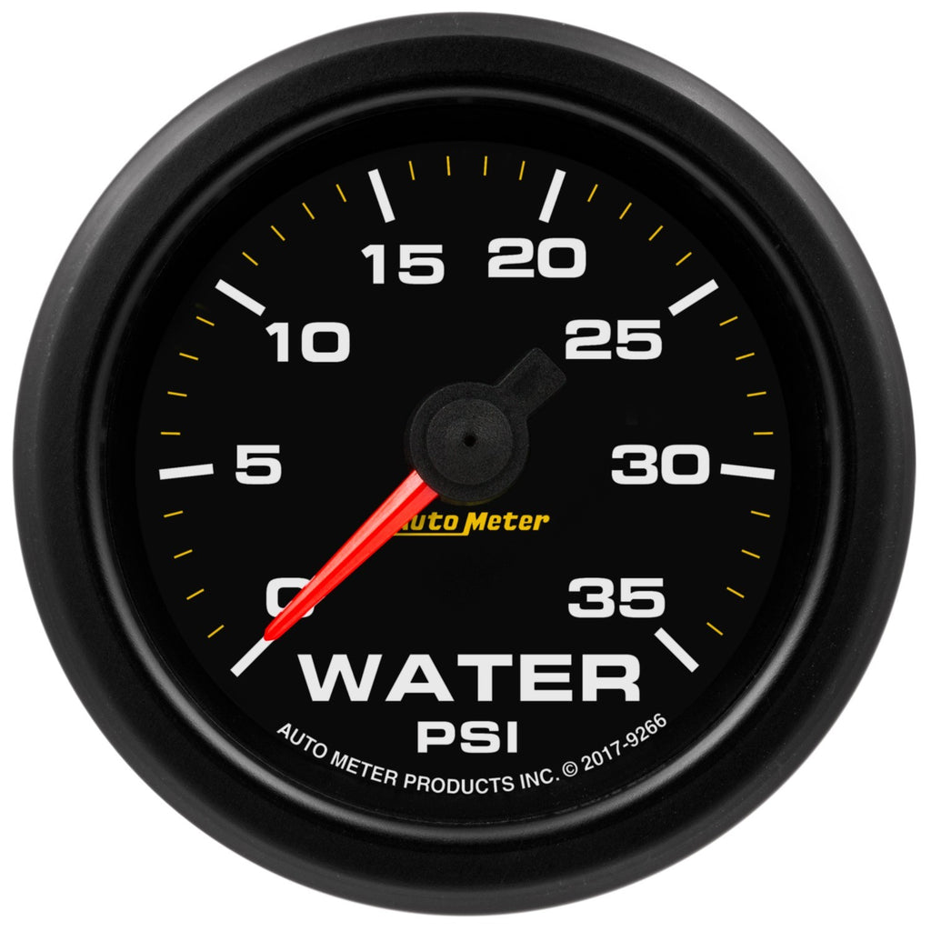 MANÓMETRO AutoMeter, PRESIÓN DE AGUA, 2 1/16", 35 PSI, MOTOR PASO A PASO CON ADVERTENCIA, AMBIENTE EXTREMO