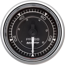 Load image into Gallery viewer, AutoMeter2/16 Chrono Chrome Gauge Pressure 100PSI