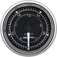 Cargar imagen en el visor de la galería, Voltímetro AutoMeter2/16 Chrono Chrome de 18 voltios