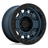 Llantas Rhino negras BRAVG 17X8.5 6X5.5 N-BLU BLK-HDW -30MM