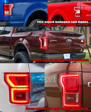 Cargar imagen en el visor de la galería, AlphaRex 15-20 Ford F150 Luxx-Series LED Tail Lights Alpha-Black