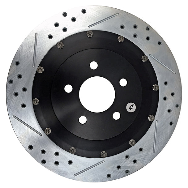 Rear Brake Kit with Drilled/Slotted Rotors