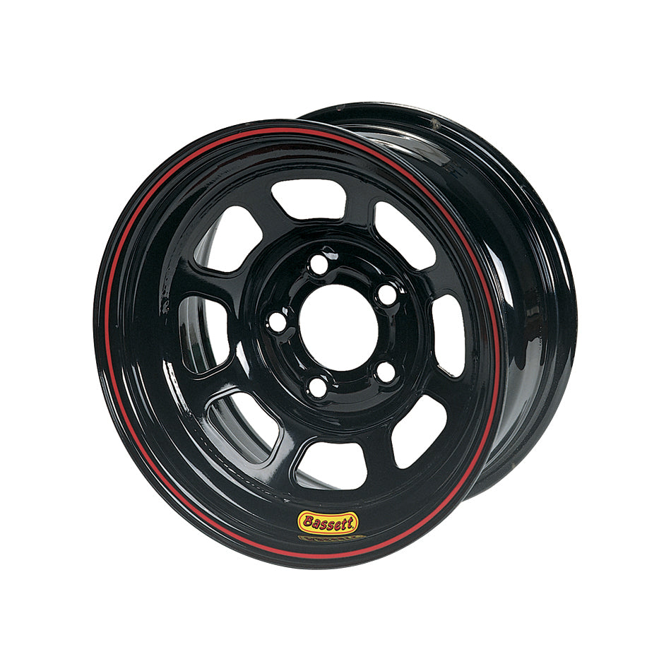 Rueda Bassett 14x7 D-Hole 5x 4.5in 2in BS Negro