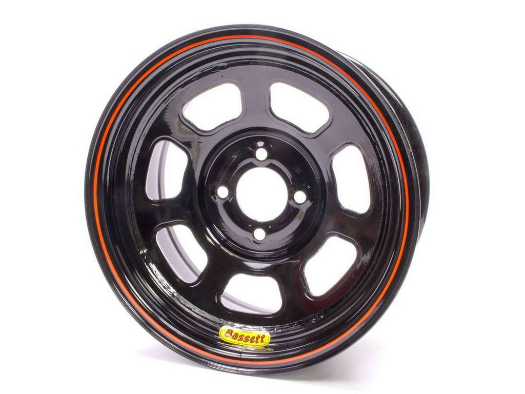 Bassett Wheel 14x7 D-Hole 4x4.25 in 4in bs Black