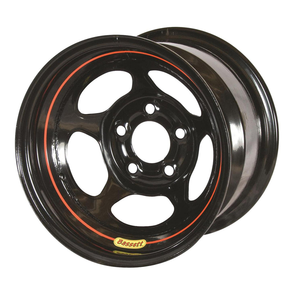 Bassett Wheel 15in x 10in 3in BS 5x5 Black Inertia