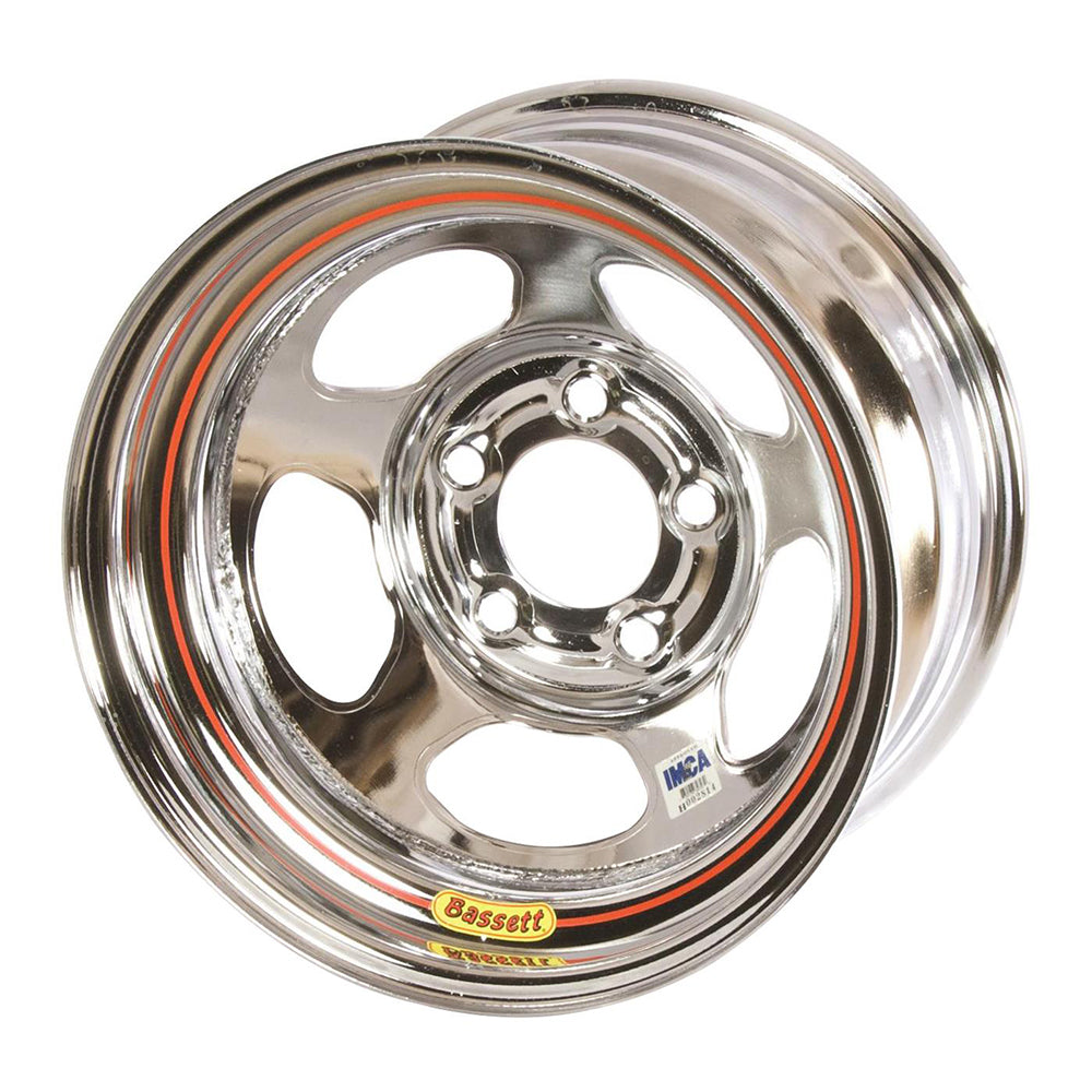 Bassett 15x8 IMCA Chrome Inertia 5x5