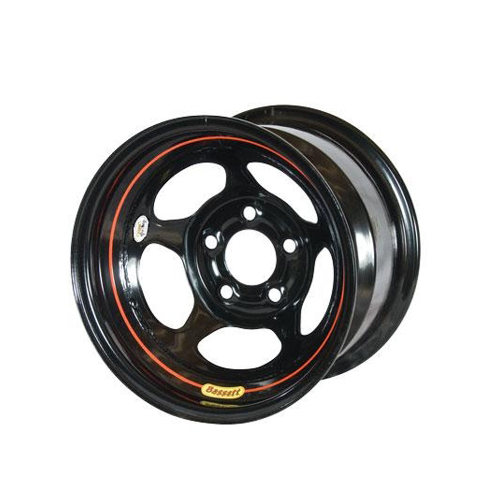 Rueda Bassett 15x8 5x5 3 pulgadas borde blindado negro