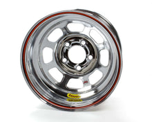 Cargar imagen en el visor de la galería, Bassett 15x8 IMCA Wheel Rev. Bell D-Hole Chrome