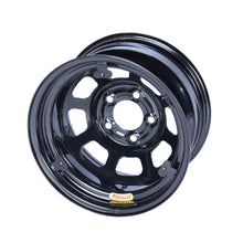 Cargar imagen en el visor de la galería, Bassett 15x8 IMCA Wheel D-Hole Black 5x5 w/ Tabs