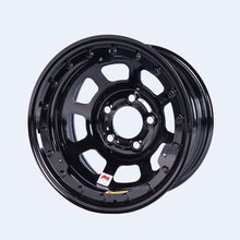 Cargar imagen en el visor de la galería, Bassett 15x8 IMCA B/Lock Wheel Black D-Hole 5x5