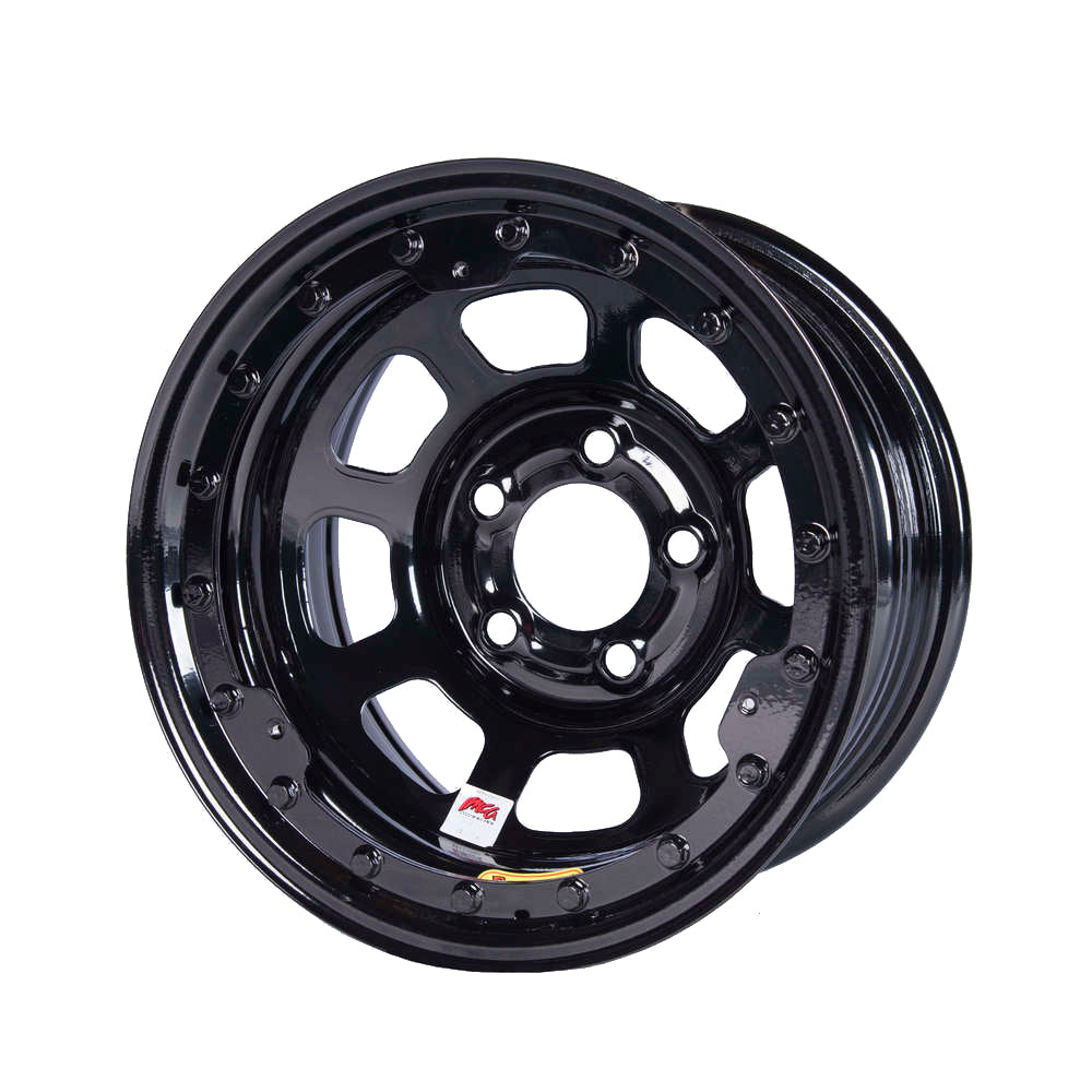 Bassett Wheel 15x8 IMCA B/Lock 5x5 Black 4.75in BS