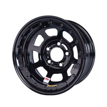 Cargar imagen en el visor de la galería, Bassett Wheel 15x8 IMCA B/Lock 5x5 Black 4.75in BS