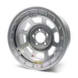 Bassett 15X8 IMCA B/Lock Wheel D-Hole Silver 5x4.75