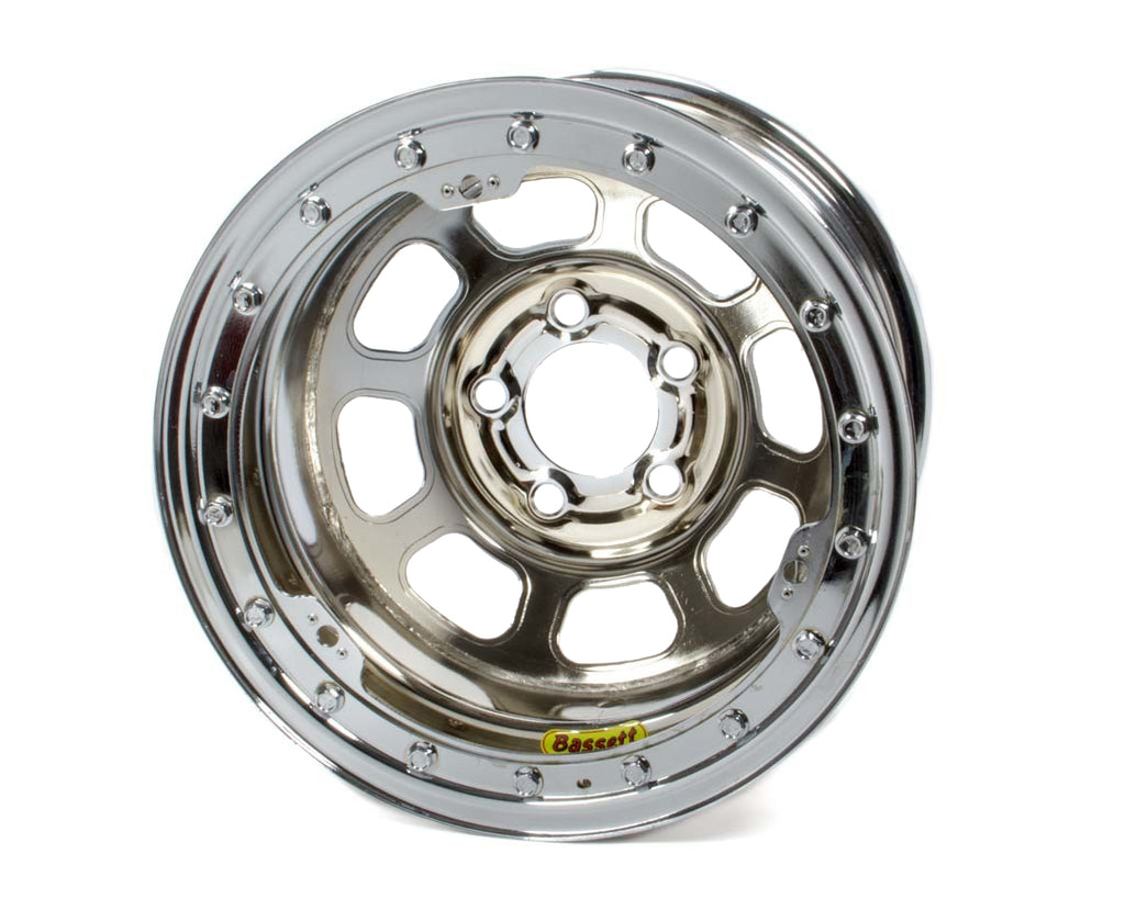 Bassett 15 x 8.75 B/L Chrome 3in D-Hole