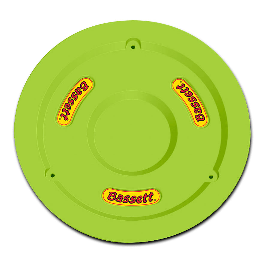 Bassett Wheel Cover 15in Yellow Fluorescent