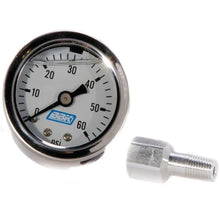 Load image into Gallery viewer, BBK Performance Parts Fuel Pressure Gauge - 0-60psi - Liquid Filled