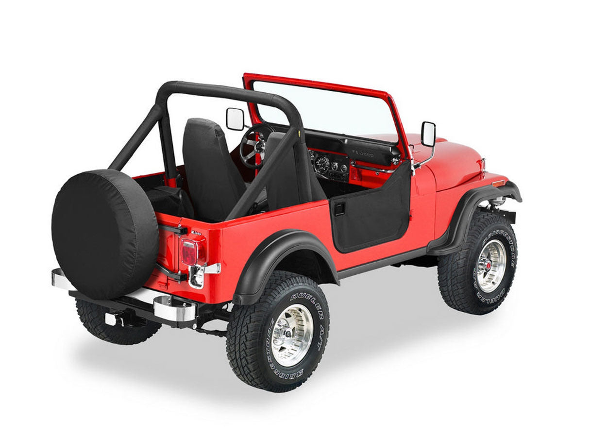 Bestop 80-95 Jeep CJ7 Black Denim Half Doors