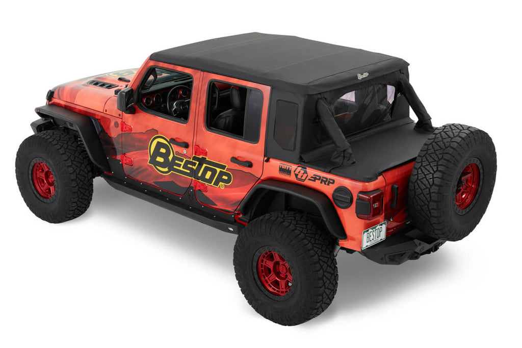 Bestop 18- Jeep Wrangler JL 4DR Trektop Halftop Black